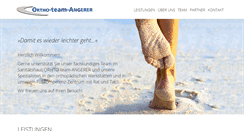 Desktop Screenshot of orthoteam-angerer.de